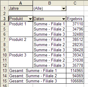 Pivot-Tabelle