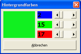 Farben ber ScrollBars mixen