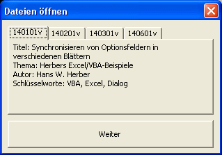 Dateieigenschaften einlesen