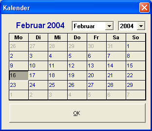 Aktuelles Datum