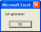 Verzweigung Ignorieren