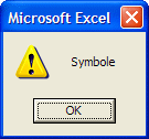 Symbol VbExclamation